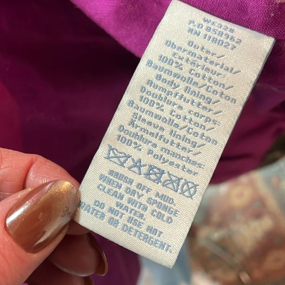 Boden waxed cotton utility jacket with tie waist size 6 - Picture 8 of 10